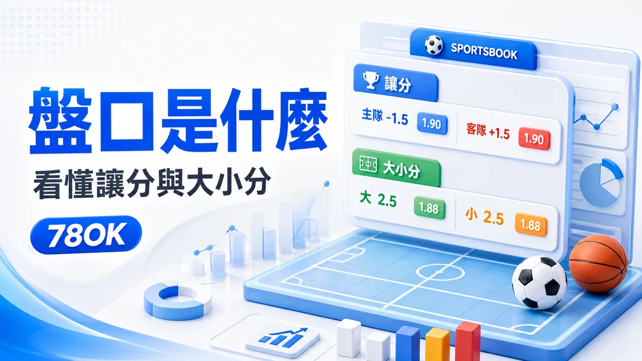 78OK 盤口是什麼讓分與大小分教學示意圖